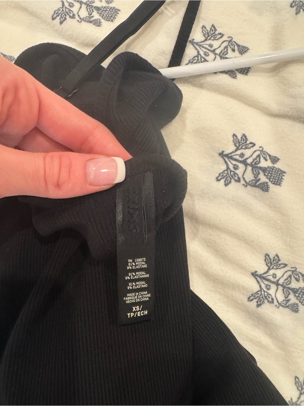 Skims Black Long Slip Dress - Picture 3 of 3